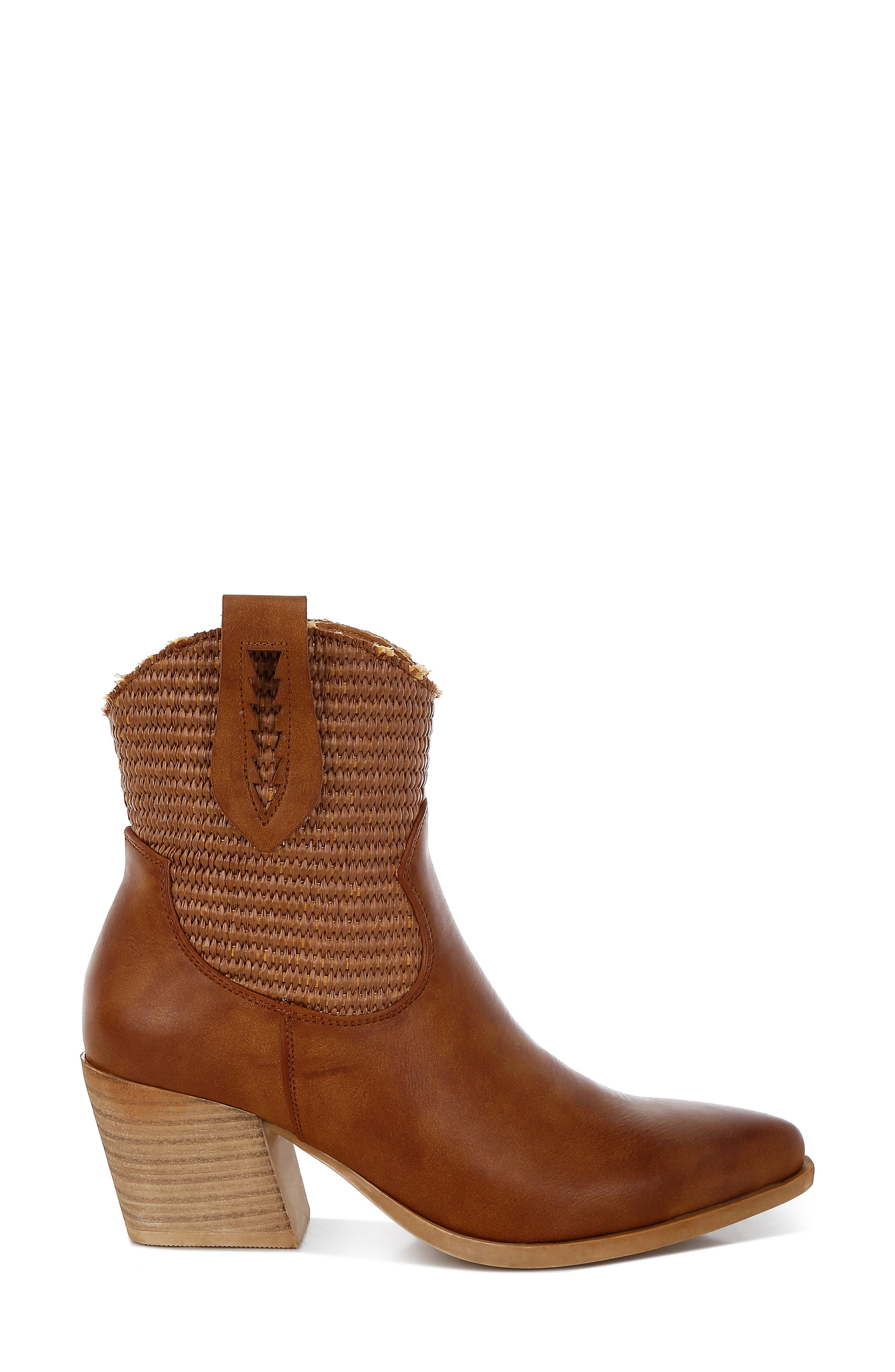 Big Mood Raffia Western Boot, Alternate, color, TAN