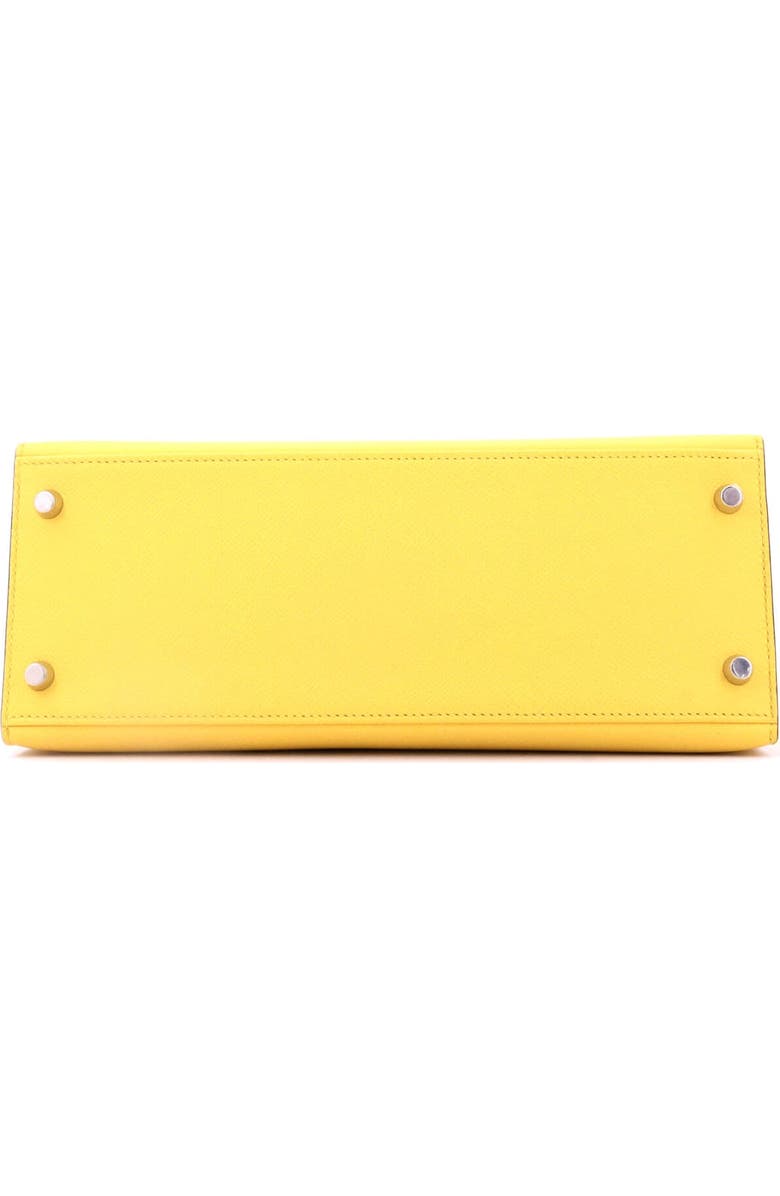 Pre-Owned Hermes Kelly Handbag Yellow Epsom with Palladium Hardware 28, Alternate, color, Jaune De Naples
