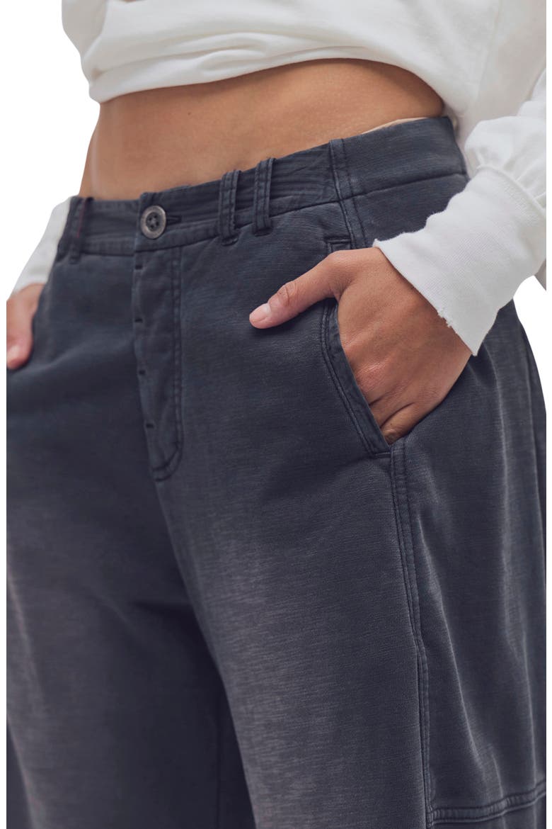 Spotlight Knit Barrel Leg Trousers, Alternate, color, BLACK OYSTER