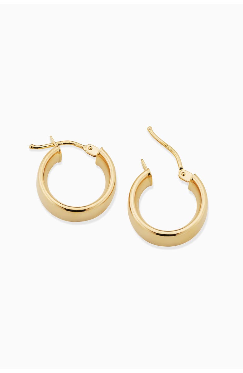 Oradina 14K Yellow Gold The One Hoops, Alternate, color, Yellow Gold