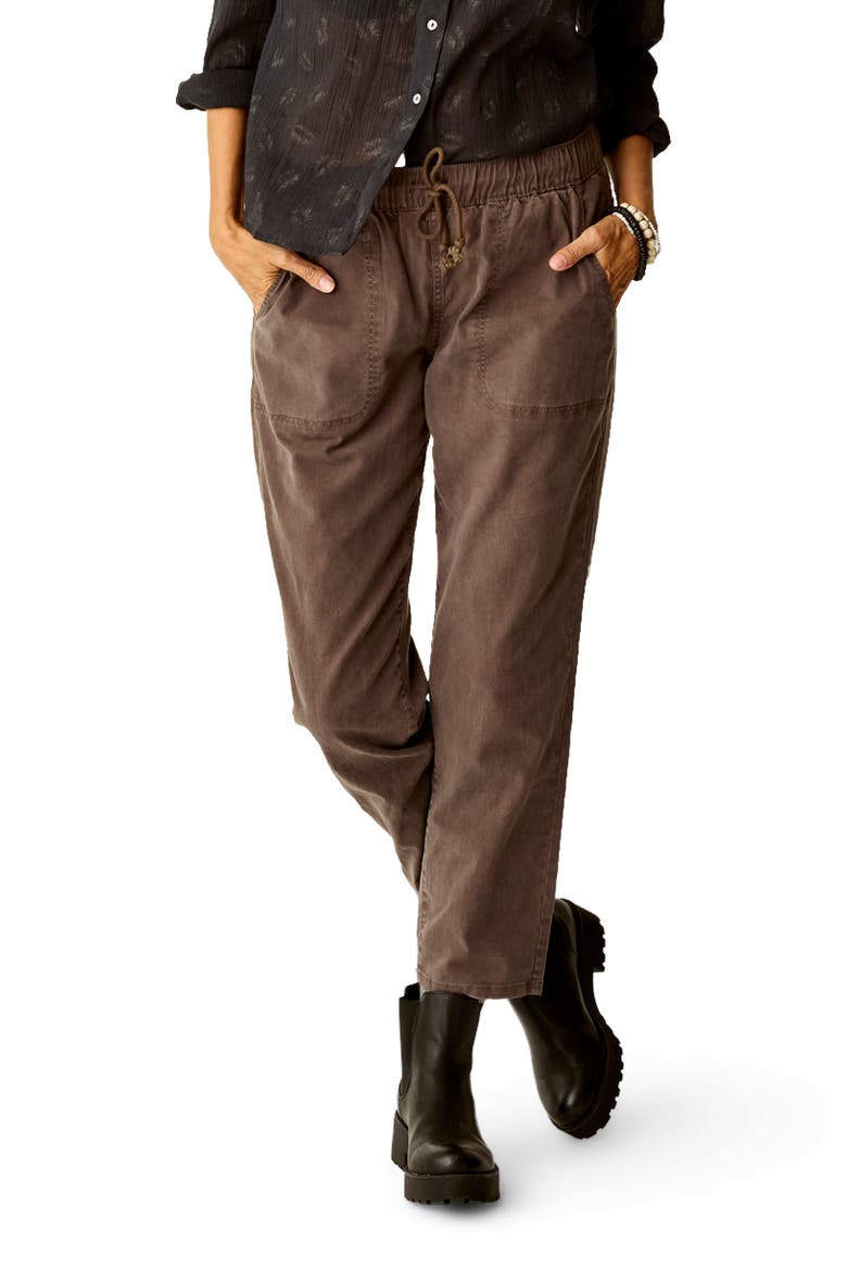 Zoe Twill Pant, Alternate, color, Espresso