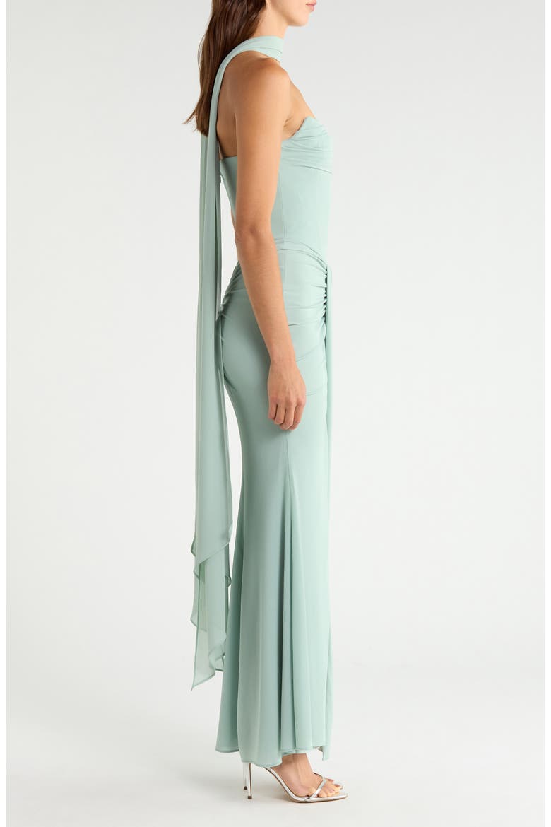 Portia Strapless Cocktail Dress, Alternate, color, JADE