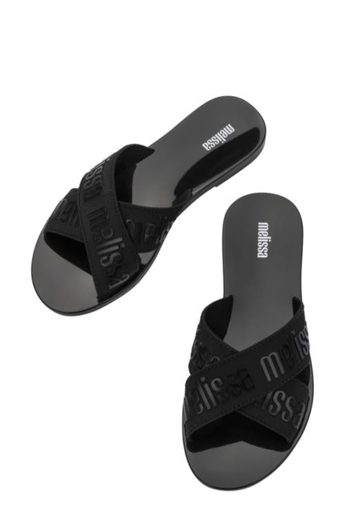 Melissa Lover Slide Sandal In Black