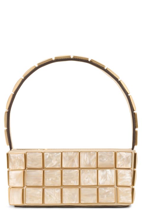 Romy Acrylic & Leather Shoulder Bag