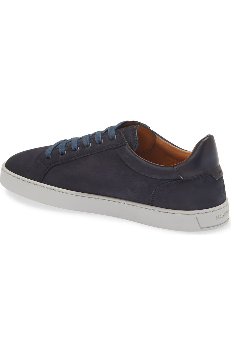 Magnanni Cote Lo Sneaker, Alternate, color, Navy Texture Suede