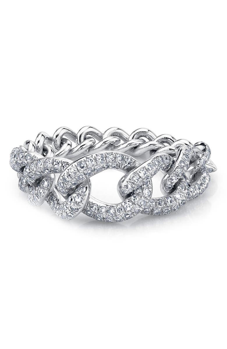 SHAY Pavé Diamond Link Ring, Main, color, 