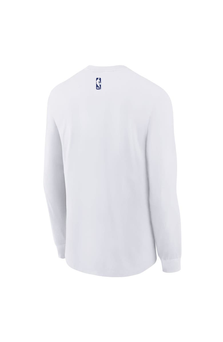 Nike Youth Nike  White Philadelphia 76ers 2024/25 City Edition Wordmark Performance Long Sleeve T-Shirt, Alternate, color, 