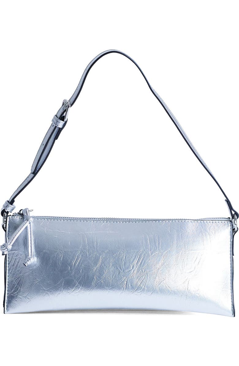 Topshop Simone Metallic Shoulder Bag, Main, color,