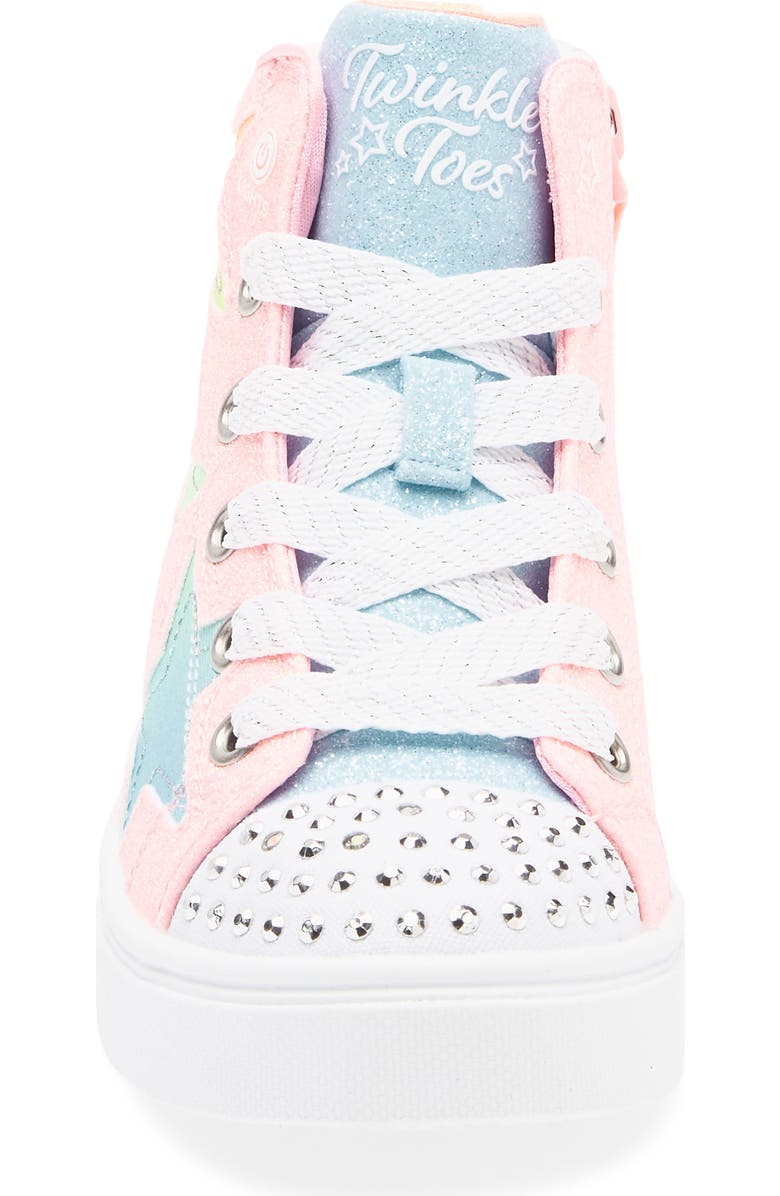 SKECHERS Kids' Twinkle Toes Sparks Light Up Sneaker, Alternate, color, Pink Multi