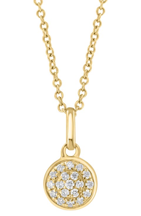 Diamond Pavé Pendant Necklace - 0.10ctw