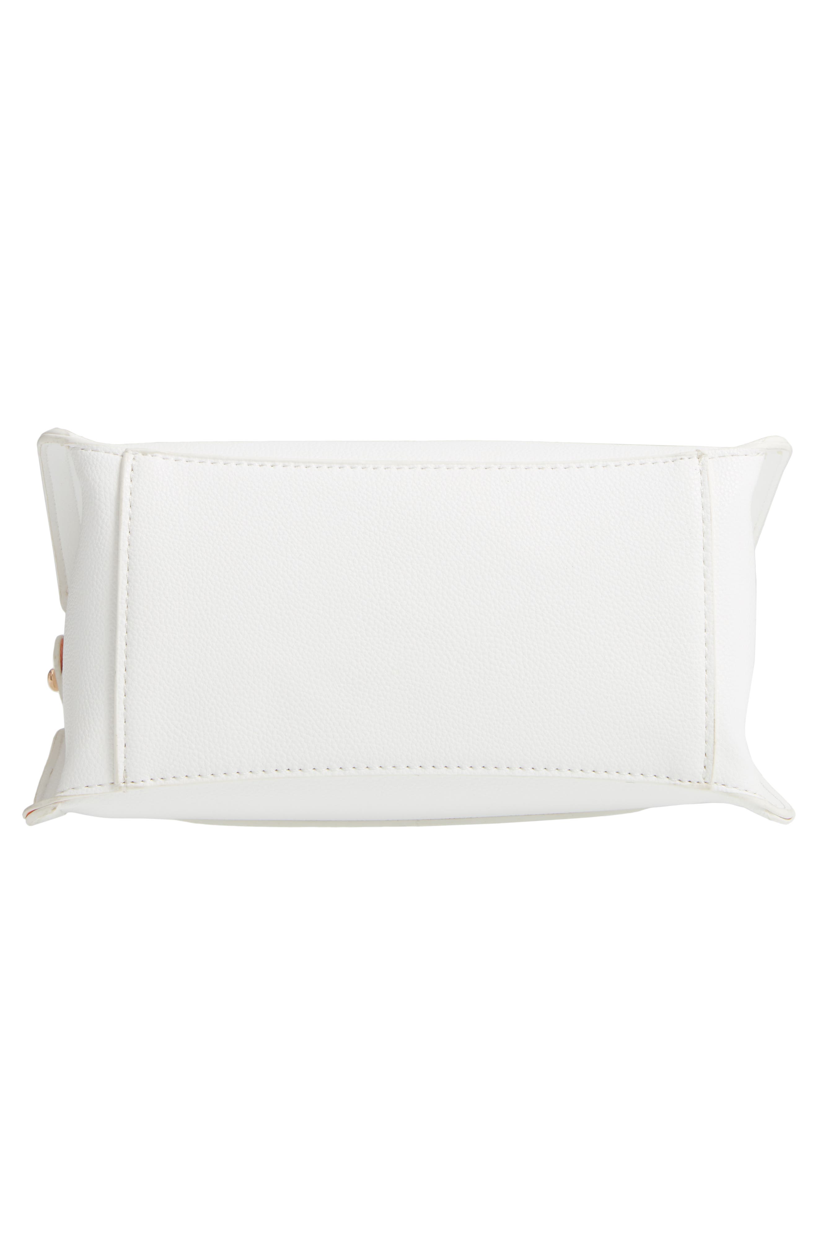 Faux Leather Crossbody Bag, Alternate, color, WHITE