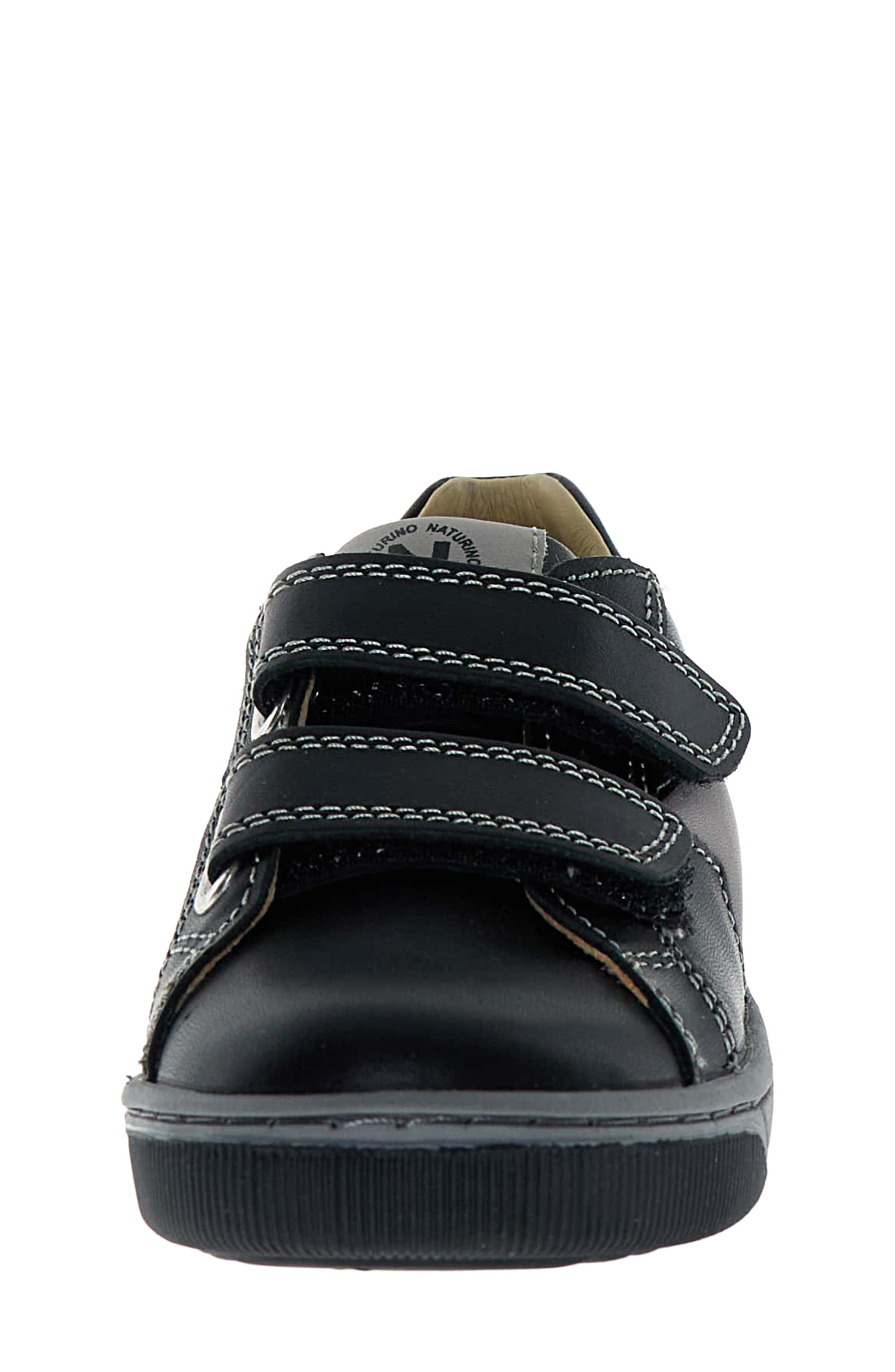 Kids' Minds Leather Sneaker, Alternate, color, BLACK