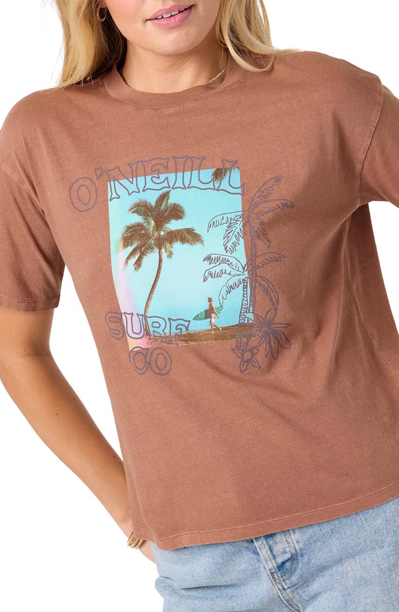O'Neill Doodles Easy Graphic T-Shirt, Alternate, color, Carob Brown