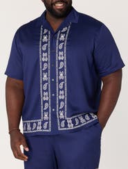 Psycho Bunny Big & Tall Embroidered Sport Shirt