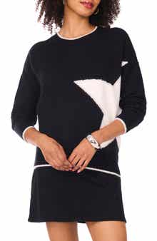 Vince Camuto Star Detail Crewneck Sweater