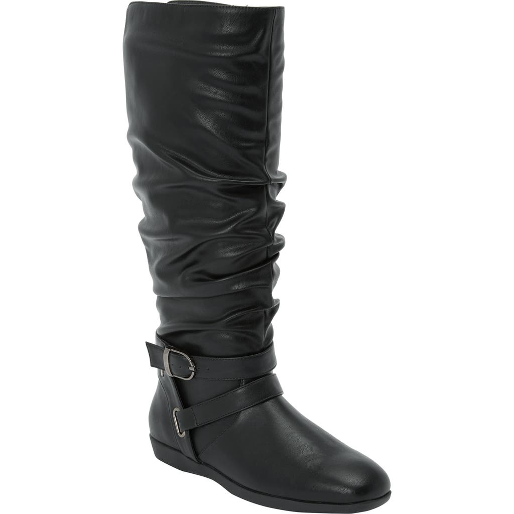 Comfortview The Arya Wide Calf Boot In Black