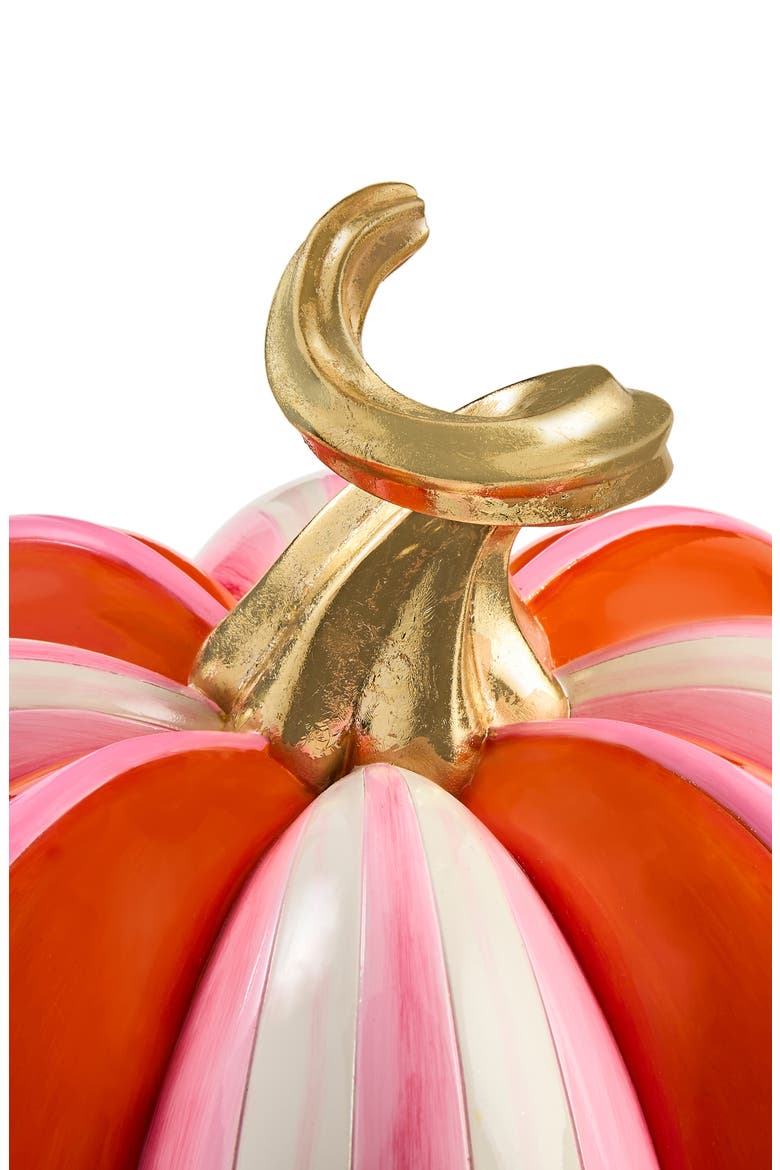 Fairytale Stripe Pumpkin Decoration, Alternate, color, ORANGE