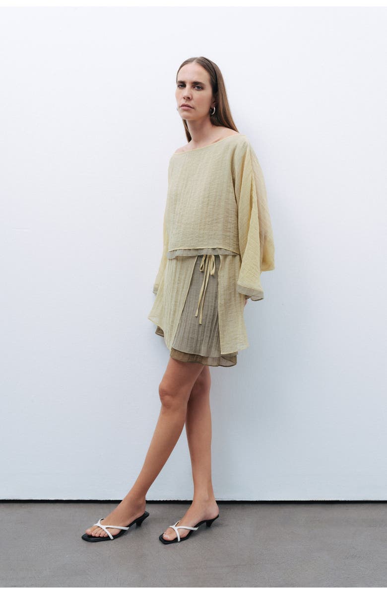 Nocturne Boat Neck Blouse, Alternate, color,