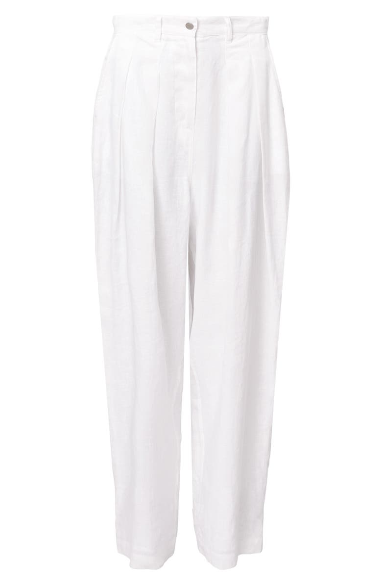 AllSaints Becca Linen Trousers, Alternate, color, 