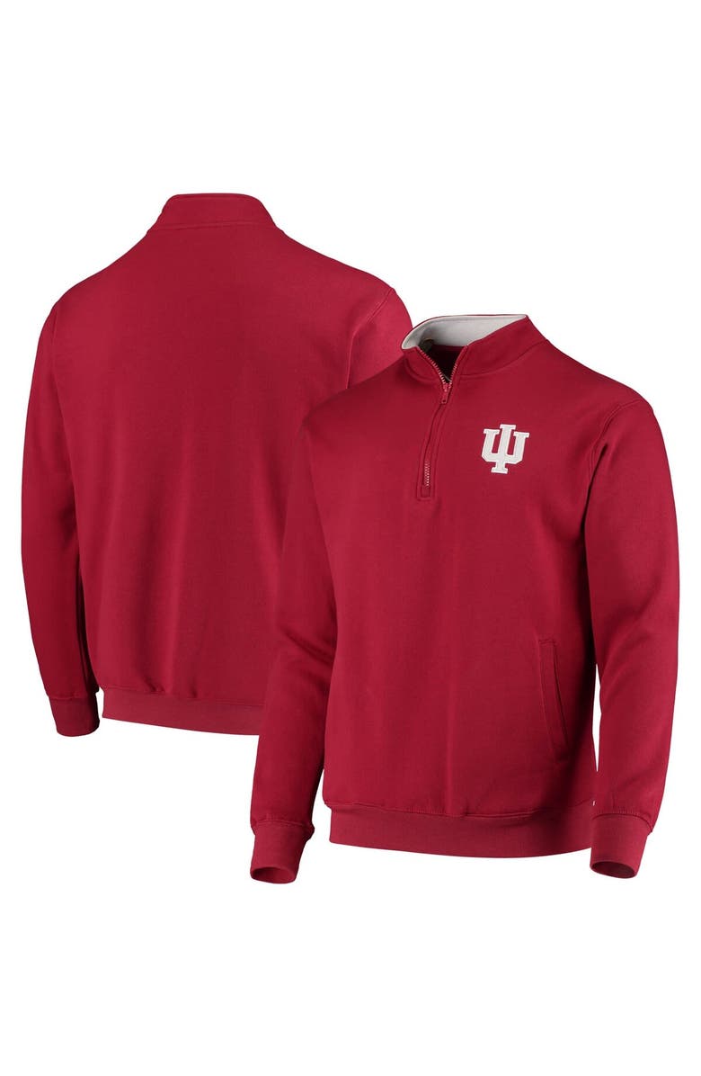 COLOSSEUM Men's Colosseum Crimson Indiana Hoosiers Tortugas Logo Quarter-Zip Jacket, Main, color, Crimson