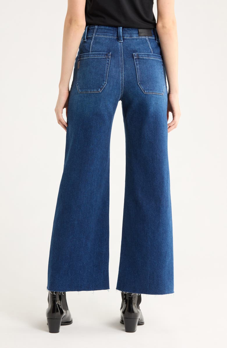 PAIGE Anessa High Waist Wide Leg Utility Jeans, Alternate, color, Live Forever