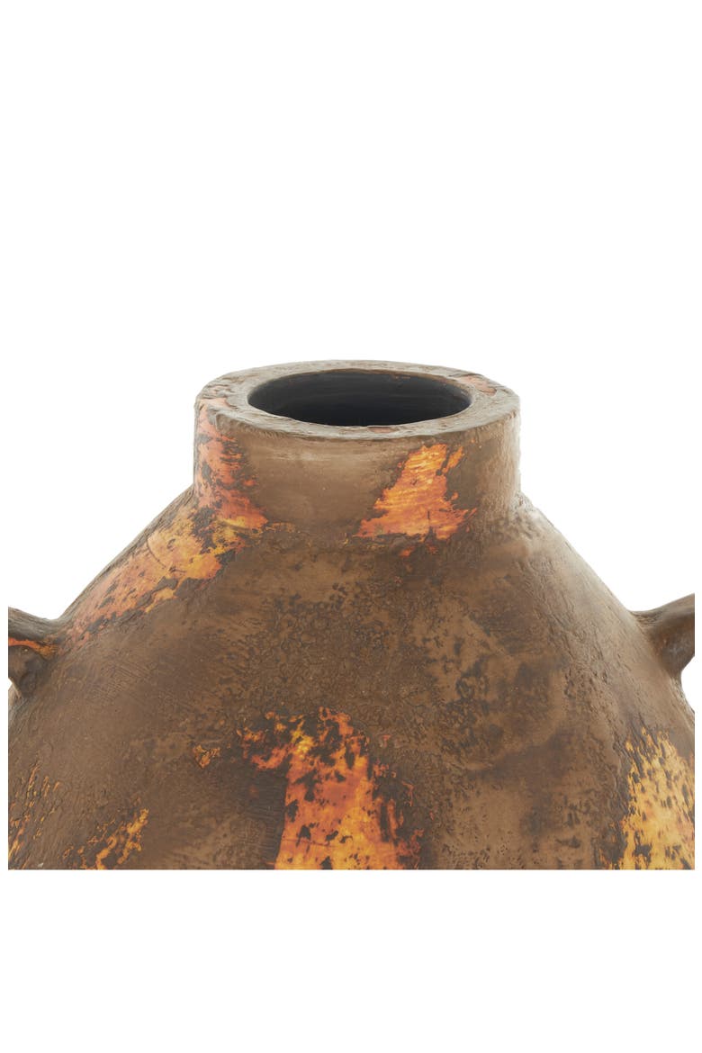 Brown Ceramic Vase, Alternate, color, BROWN