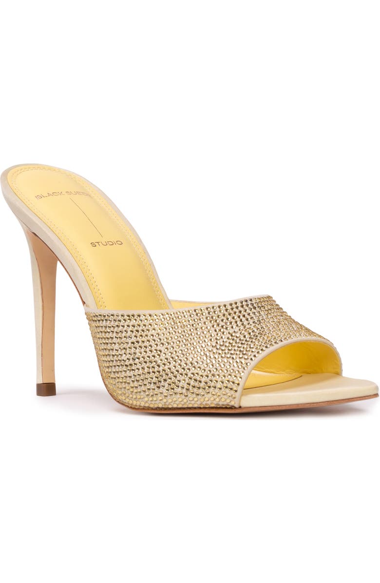 BLACK SUEDE STUDIO Bella Pointed Toe Slide Sandal, Main, color,