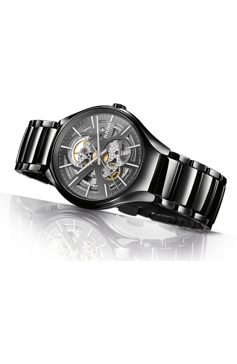 RADO True Open Heart Ceramic Watch, 40mm, Alternate, color,