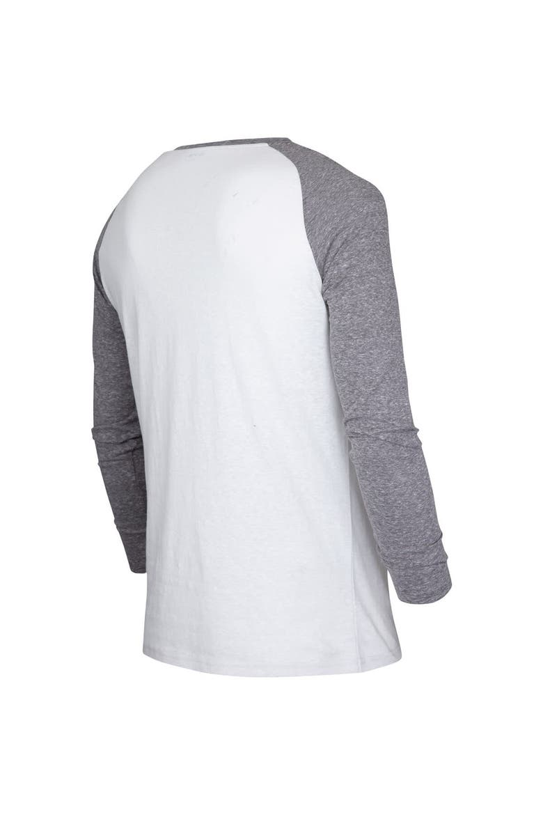 Men's Concepts Sport White/Charcoal Austin FC Concord Henley Raglan Long Sleeve T-Shirt, Alternate, color, White