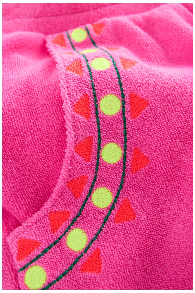 Kids' Straight Leg Terry Cover-Up Pants, Alternate, color, PINK EMBROIDERED