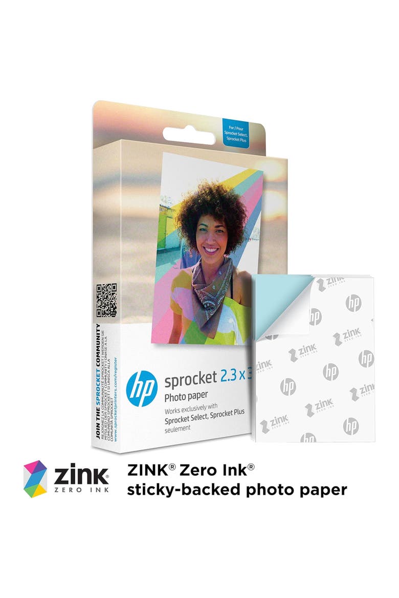 Sprocket 2.3x3.4 Zink Paper, Alternate, color, White
