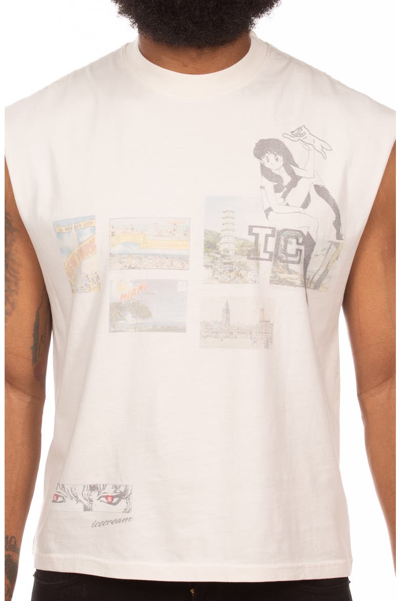 Gelato Graphic Tank, Alternate, color, ANTIQUE WHITE