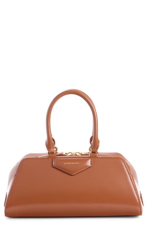 Small Antigona Leather East/West Satchel