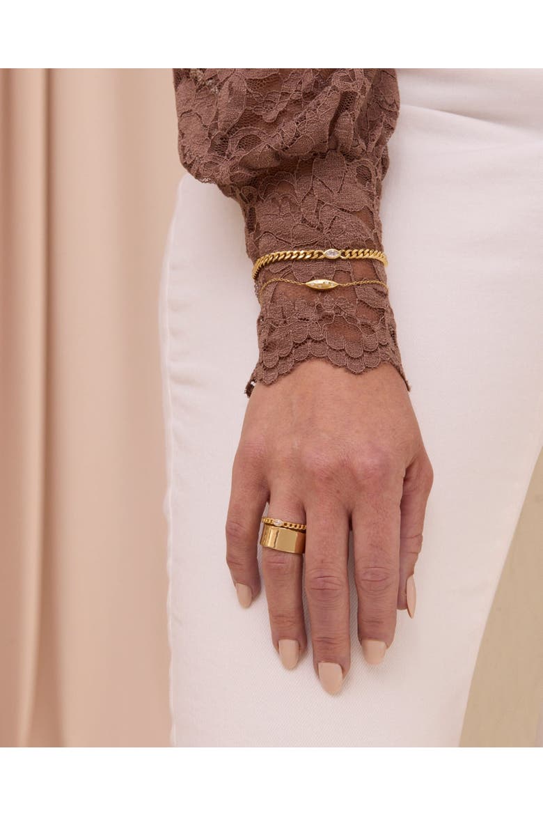 Cassia Curb Chain Bracelet, Alternate, color, Gold