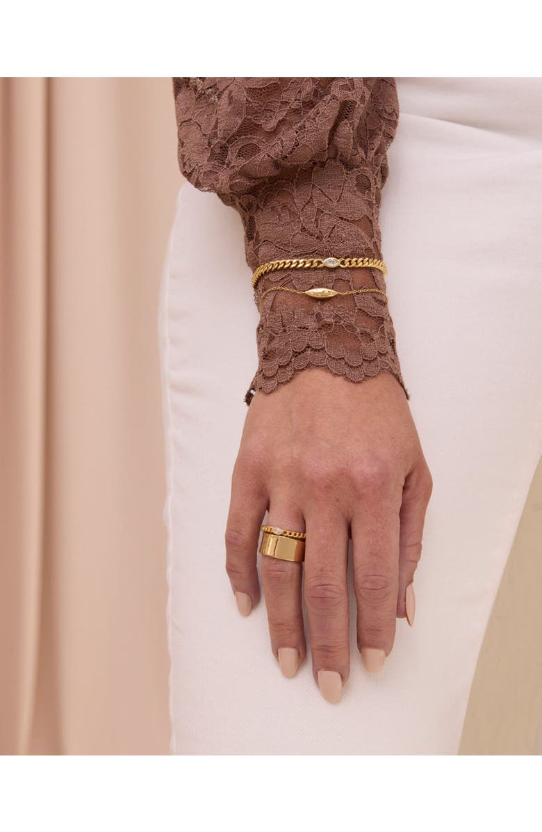 Sara Patino Cassia Curb Chain Bracelet, Alternate, color, Gold