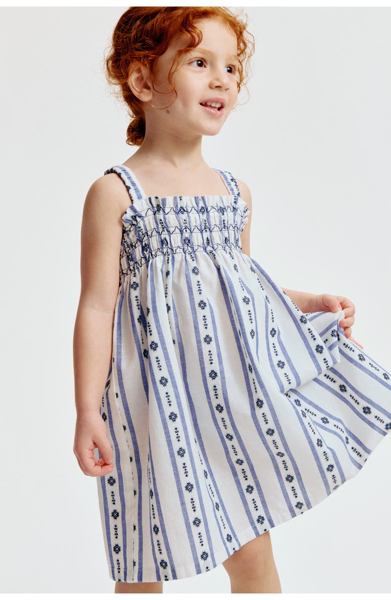 H&M Smocked Strappy Dress, Alternate, color, 