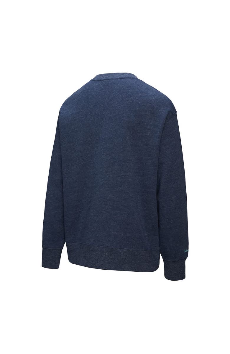 Mitchell & Ness Men's Mitchell & Ness Deep Sea Blue Seattle Kraken Playoff Win Fleece Pullover Sweatshirt, Alternate, color, Navy