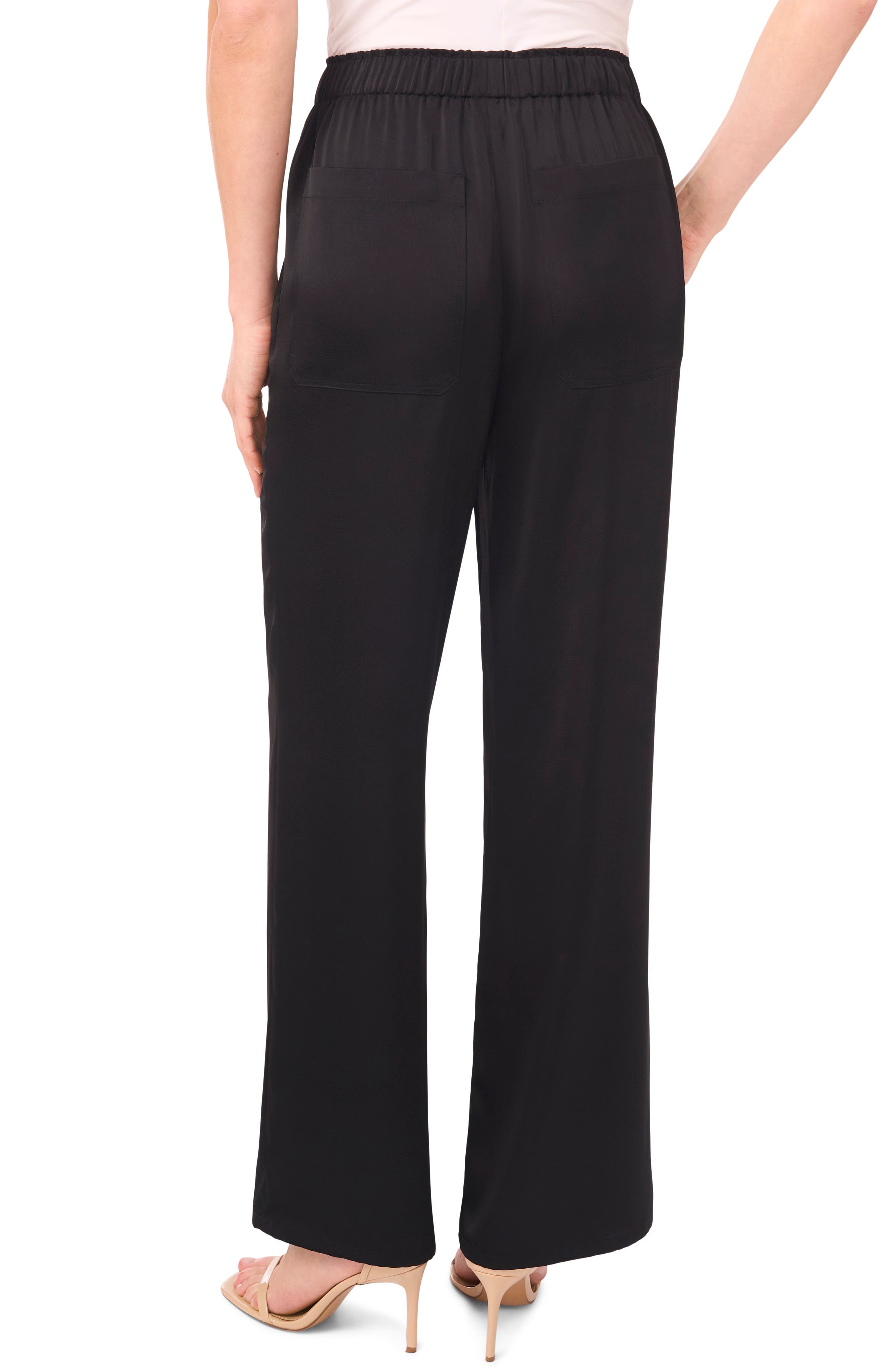 Straight Leg Elastic Waist Pants - image 2