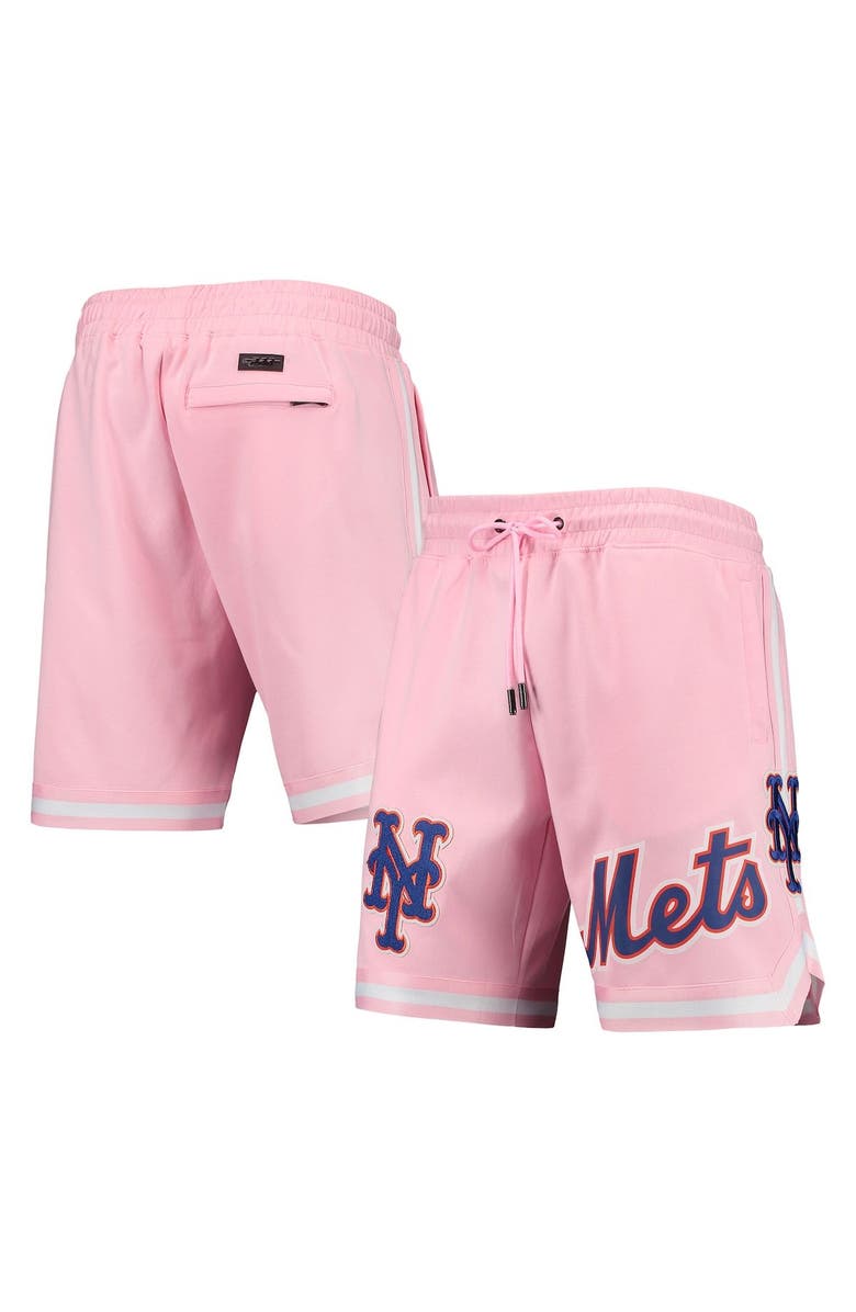 PRO STANDARD Men's Pro Standard Pink New York Mets Logo Club Shorts, Main, color,