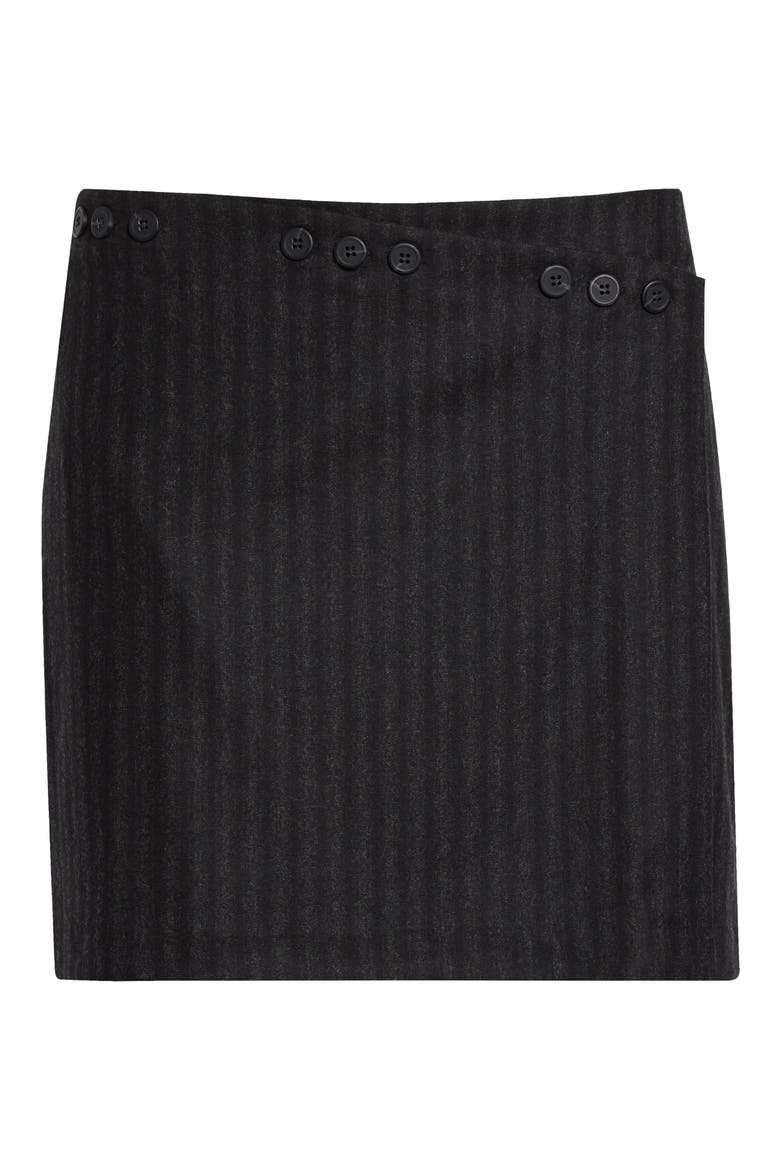 Leonie Stripe Skirt, Alternate, color, GREY