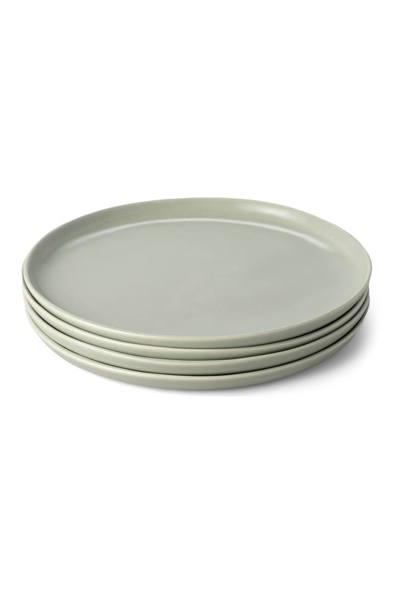 The Dinner Set of 4 Plates, Main, color, BEACHGRASS GREEN