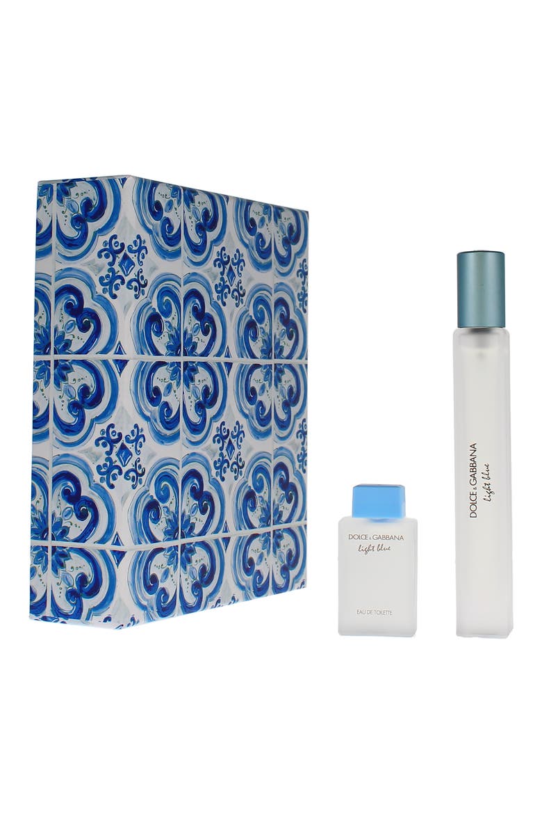 Light Blue Eau de Toilette Set, Main, color, WHITE
