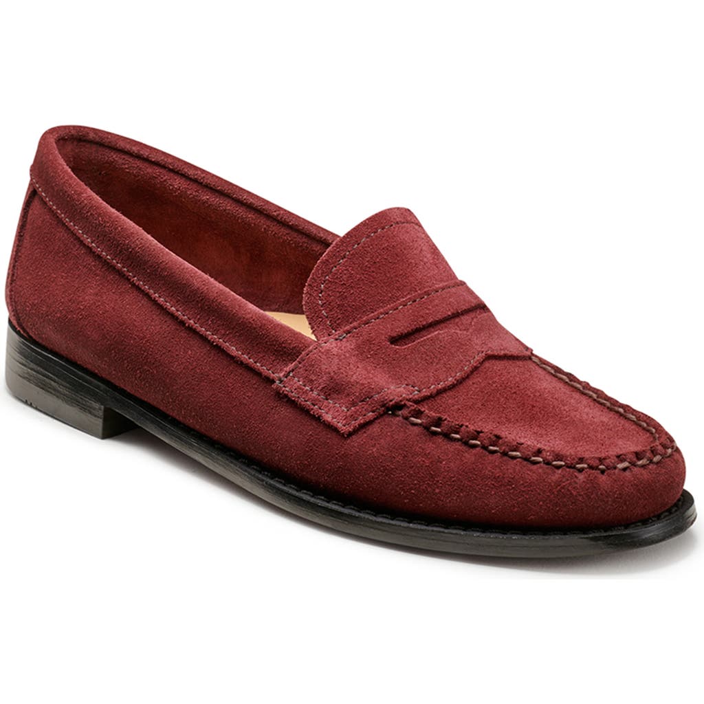 G.h.bass Willa Penny Loafer In Burgundy