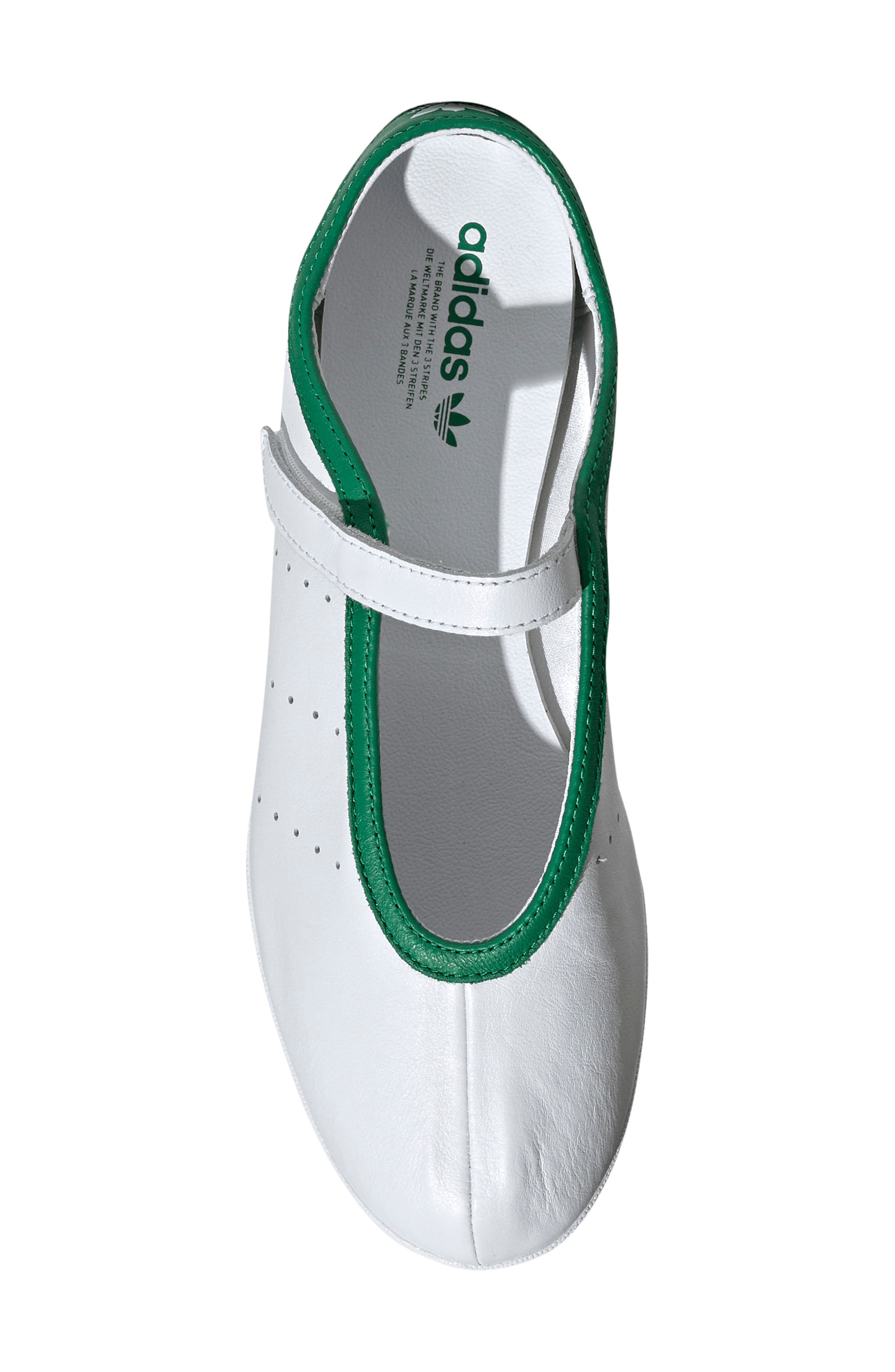 adidas Stan Smith Lo Ballet Sneaker, Alternate, color, Ftwr White/ Ftwr White/ Green