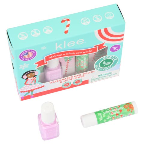 Elves' Play - Kids' Holiday Nail Polish and Lip Shimmer Set