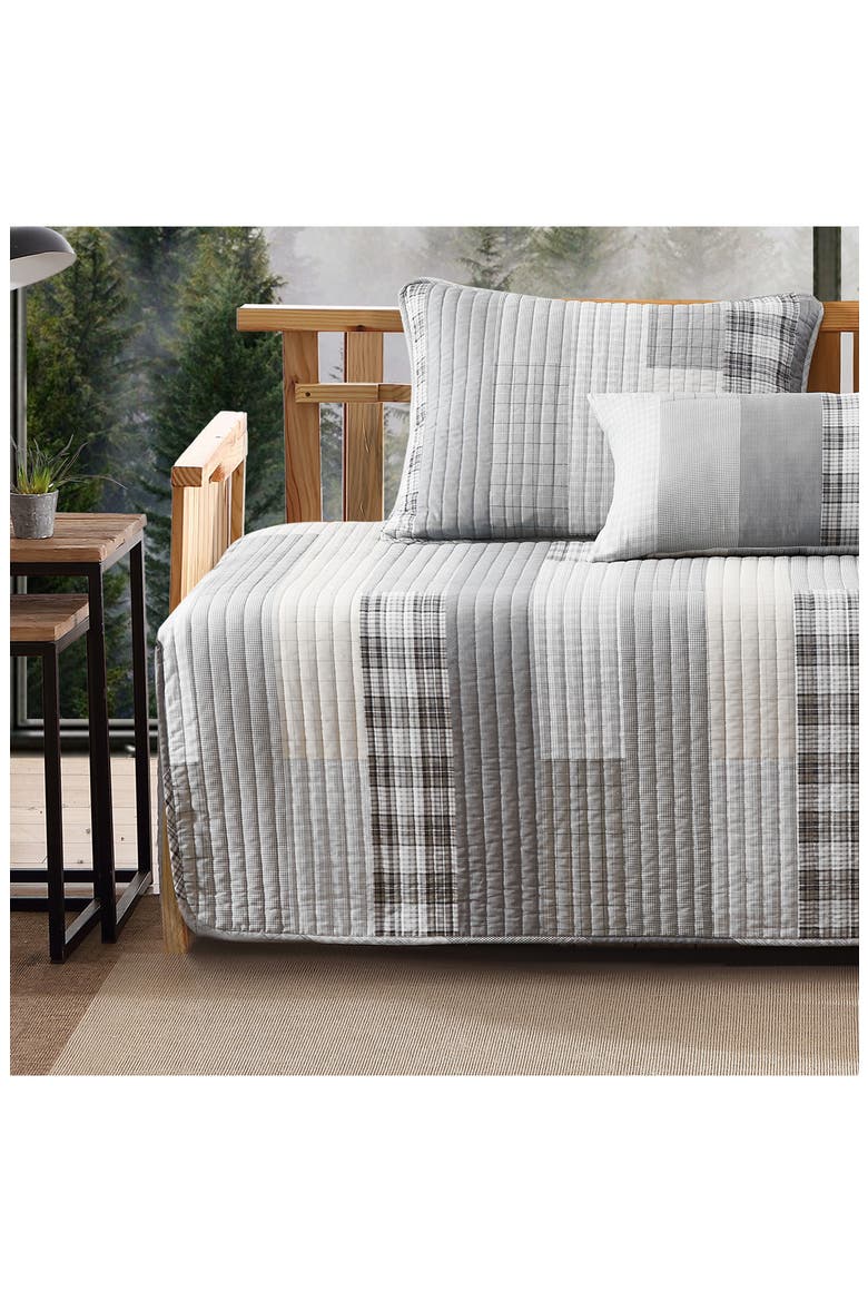 Fairview Twin Daybed Quilt & Sham Set, Alternate, color, GREY