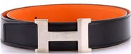Pre-Owned Hermes Constance Reversible Belt Leather Wide