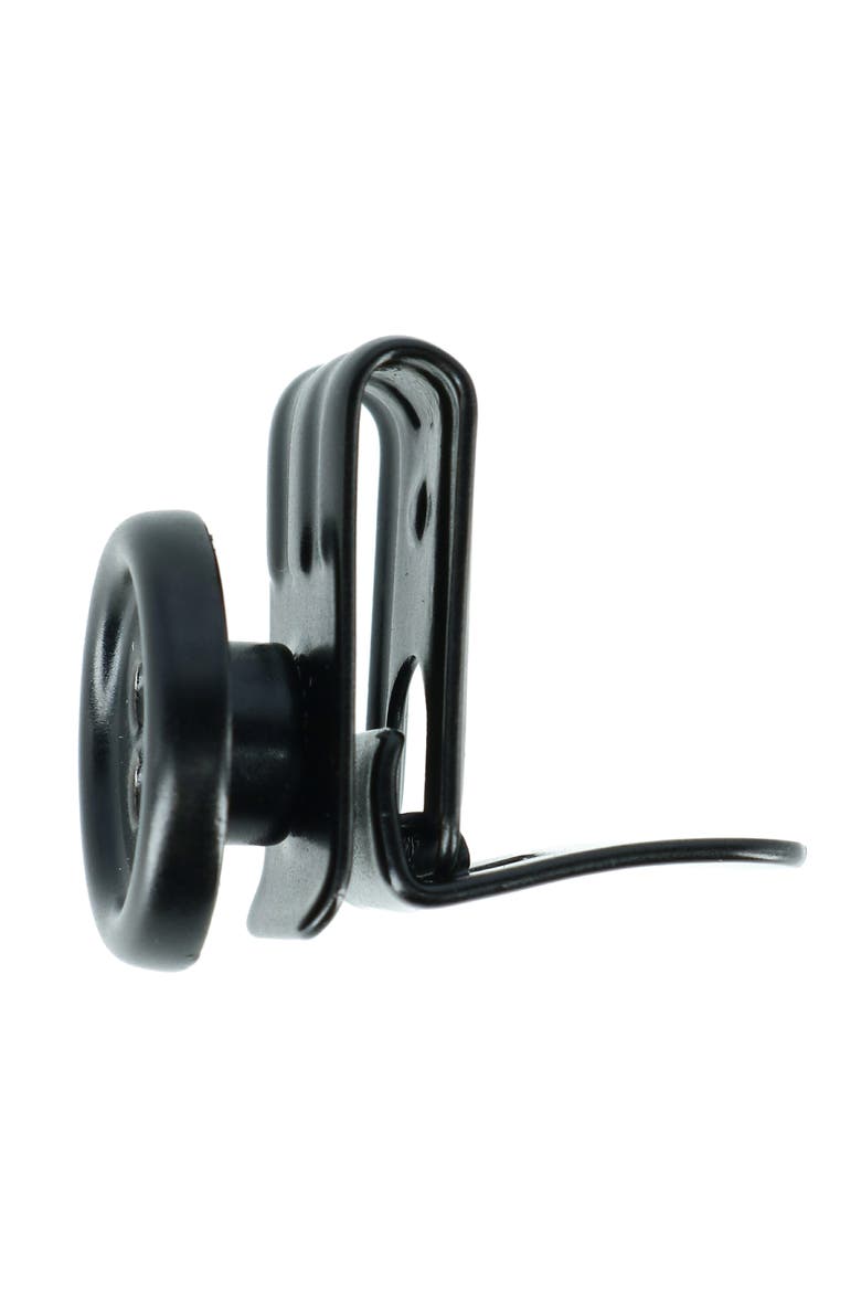 No Sew Moveable Button End Brace Clips, Alternate, color, Black