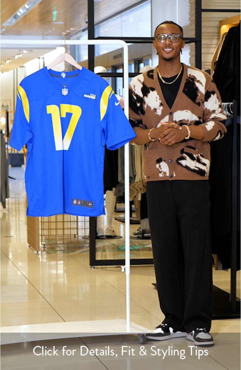 Men's Nike Puka Nacua Royal Los Angeles Rams Home Game Jersey, sales video thumbnail