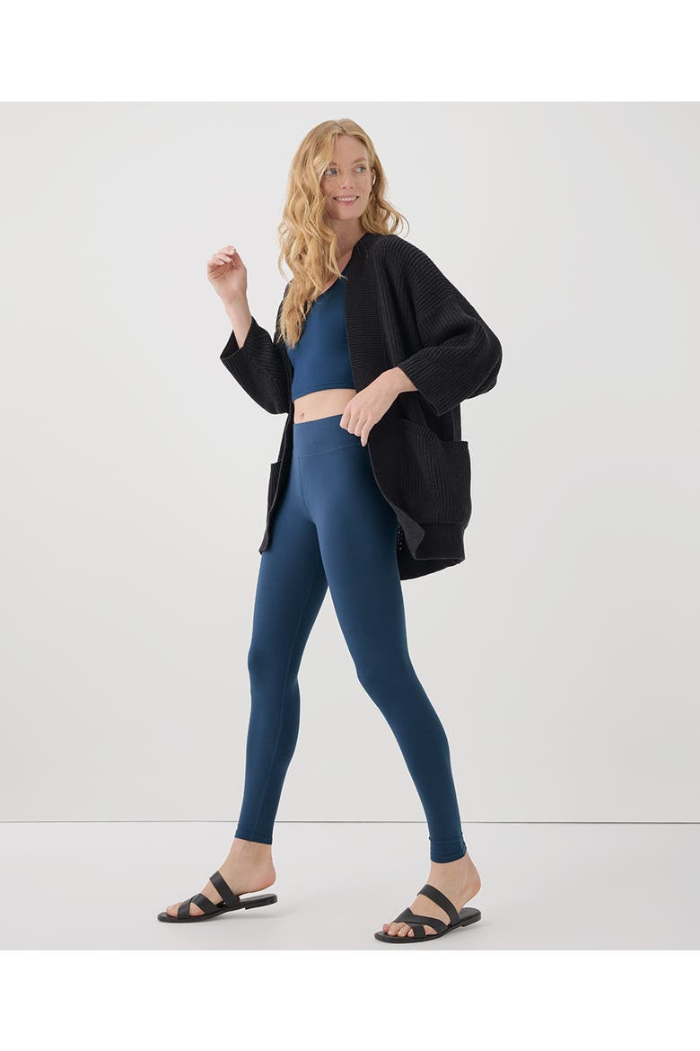 PureFit Legging Made With Organic Cotton, Alternate, color, French Navy